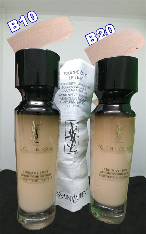 ysl 逆 齡 粉底 液 色 號|YSL 聖羅蘭 逆齡肌密精萃粉底 Youth Liberator Serum .